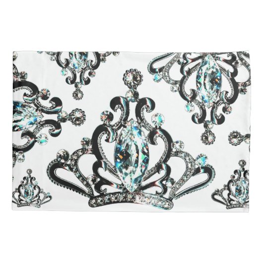 "Als de Tiara het past, Draag het!" Kussensloop (Achterkant-Links)