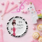 "Als de Tiara het past... Draag het!" Papieren Bordje (Feest)