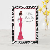 "Als de Tiara past - draag het!" Kaart (Gele Bloem)