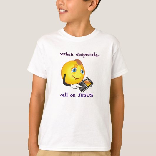 Als de verdachte Jezus T-Shirt oproept. (Voorkant)