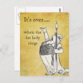 Als de Vetdame zingt Briefkaart (Voorkant / Achterkant)