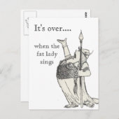 Als de Vetdame zingt Briefkaart (Voorkant / Achterkant)