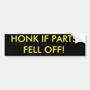 ALS DELEN AFVALLEN. BUMPERSTICKER