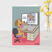 Als deze grappige kaart van de hond facebook (Gele Bloem)