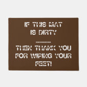 ALS DEZE MAT DIRTY Funny Doormat IS -  (Voorkant)