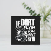 Als Dirt Aint Flyin u denkt Tryin ATV Rider Kaart (Staand voorkant)