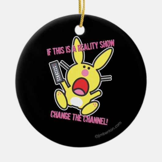 Als dit een Show van de Realiteit is Keramisch Ornament (Voorkant)