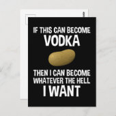 Als dit wodka kan worden briefkaart (Voorkant / Achterkant)