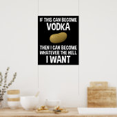Als dit wodka kan worden poster (Keuken)