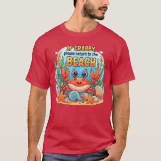 Als door Als terugkeer naar het strand Funny Vakan T-shirt