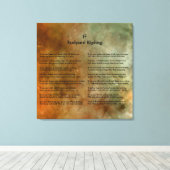 Als door Rudyard Kipling op Carina Canvas Afdruk (Insitu (Houten vloer))