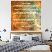 Als door Rudyard Kipling op Orion Canvas Afdruk (Insitu (Slaapkamer))