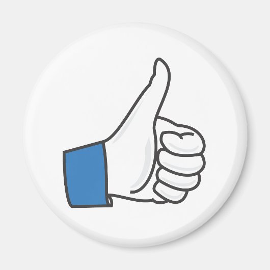 Als duim omhoog pret magneet (Voorkant)