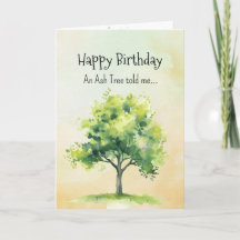 Als een Ash Tree Spirit Verjaardag Persoonlijkhede
