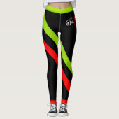 Als een baas! bloeiend leggings (Voorkant)