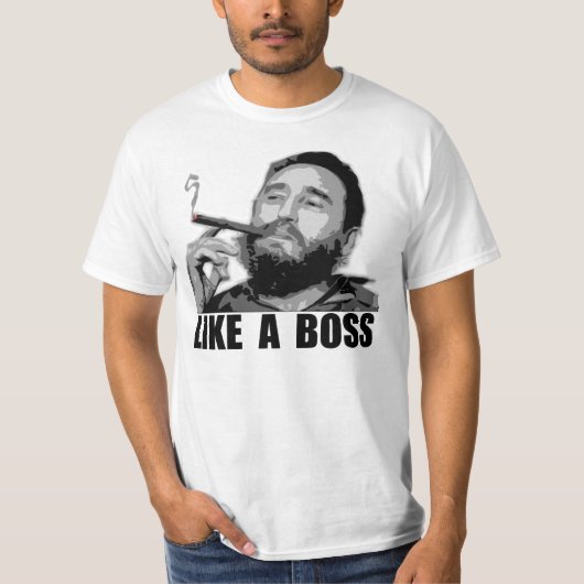 Als een baas - Fidel Castro T-shirt (Voorkant)