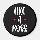 Als een baas | Harten Magneet (Voorkant)