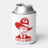 "Als een baas" Koelbox Blikjeskoeler (Blikje Voorkant)