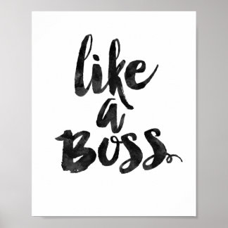 Als Een Baas Poster