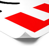 als een baas poster (Hoek)