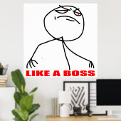 als een baas poster (Thuiskantoor)
