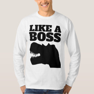 ALS EEN BAAS T-REX dinosaurus T-SHIRTS
