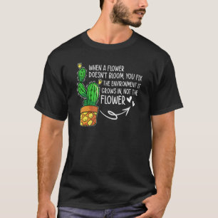 Als een bloem niet bloeit Autisme bewustzijn Aanva T-shirt