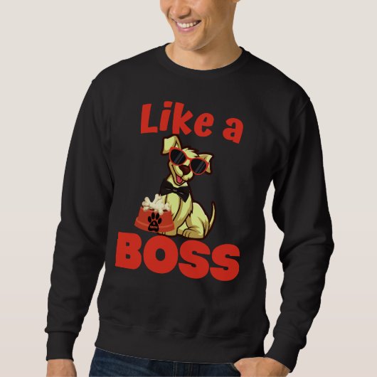 Als een Boss Labrador Retriever Trui (Voorkant)