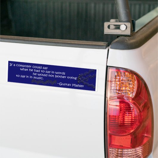 Als een componist... bumpersticker (Op Truck)