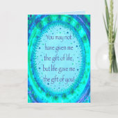 Als een Father Stepdad Modern Inspirivity Kaart (Voorkant)