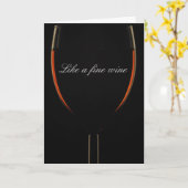 Als een fijne wijn kaart (Gele Bloem)