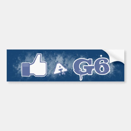 Als een G6 Bumpersticker (Voorkant)