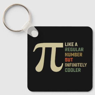 Als een gewoon getal maar oneindig koeler Pi-dag Sleutelhanger