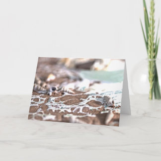 Als een golf op de kust kaart