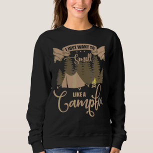 Als een kampvuur camping grafisch ontwerp trui