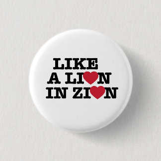Als een leeuw in de Button van Zion