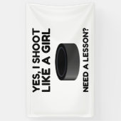 ALS EEN MEISJE HOCKEY SPANDOEK (Verticaal)