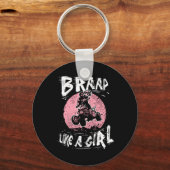 Als een meisje met een vierwieltje sleutelhanger (Voorkant)