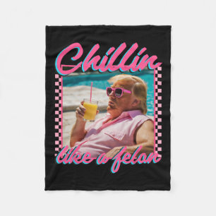 Als een misdadiger Trump Shirt Republikein Funny T Fleece Deken