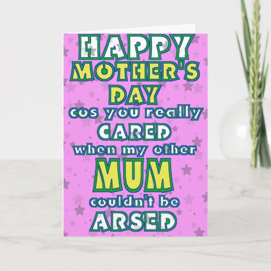 Als een Mum Foster moederdag kaart (Voorkant)