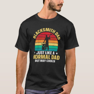 Als een normale vader maar een veel coolere smid-v t-shirt