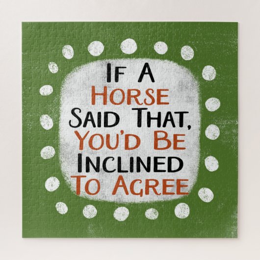 Als een paard dat zei Legpuzzel (Verticaal)