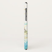  als een pauw pastel veer wit blauwgroen roze Case-Mate iPhone case (Achterkant/links)