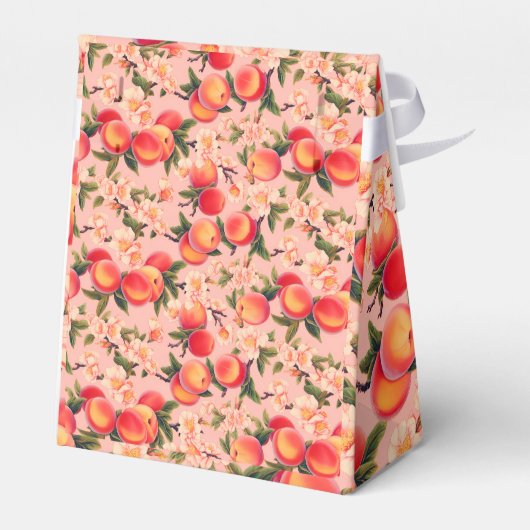 " als een perzik", perzik fuzz bedankdoosjes (Achterkant)