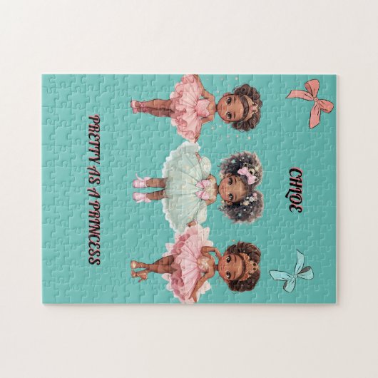 " ALS EEN PRINSES" GEPERSONALISEERD LEGPUZZEL (Horizontaal)