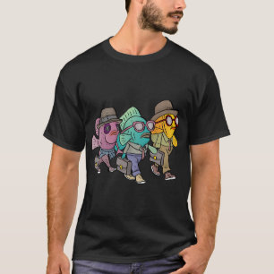 als een vis op het droge t-shirt
