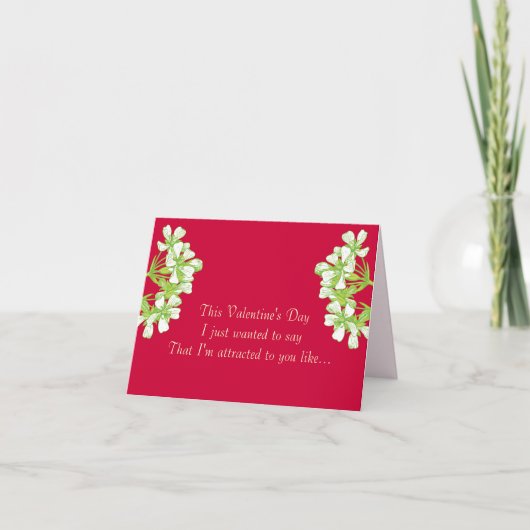 Als een Vlieg aan Flytrap van het Venus Feestdagen Kaart (Voorkant)