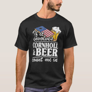 Als er een gat en een biertje bij betrokken is, te t-shirt