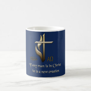 Als er een man in Christus is, is hij een nieuwe c Magische Mok
