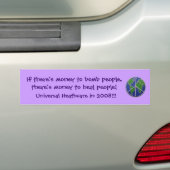 als er geld is om te bombarderen bumpersticker (Op auto)